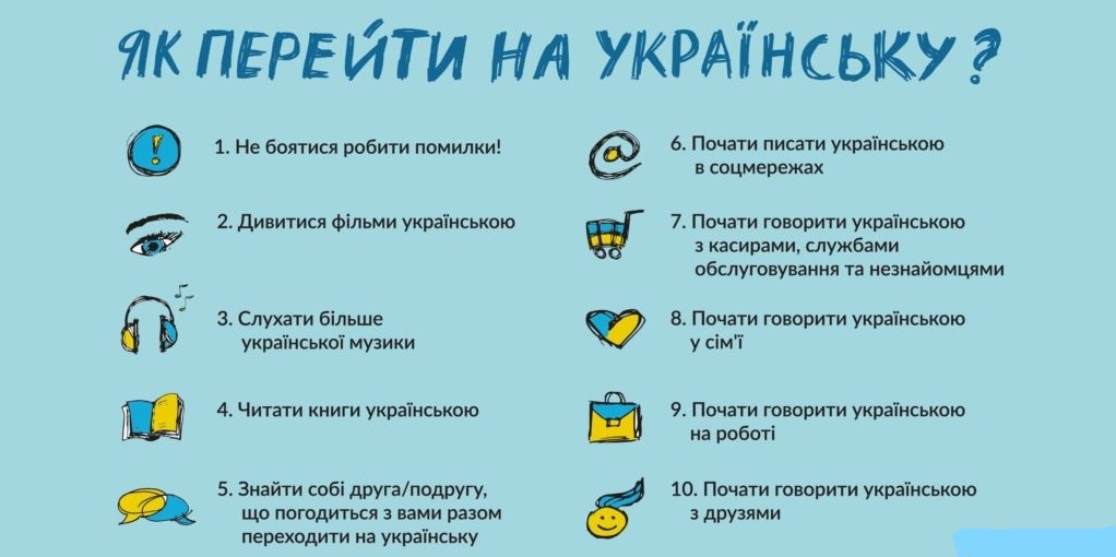 Інфографіка "Як перейти на українську"